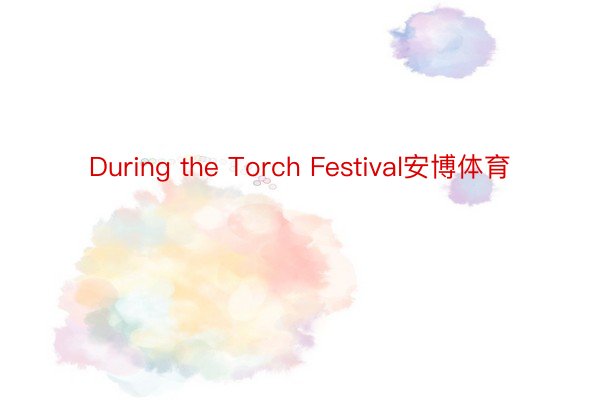 During the Torch Festival安博体育